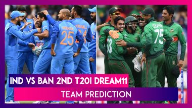 India vs Bangladesh Dream11 Team Prediction, 2nd T20I 2019: Tips To Pick Best Playing XI