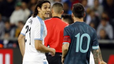Lionel Messi Gets into a Heated Argument With Edinson Cavani During Argentina vs Uruguay International Friendly 2019 Match (Watch Video)