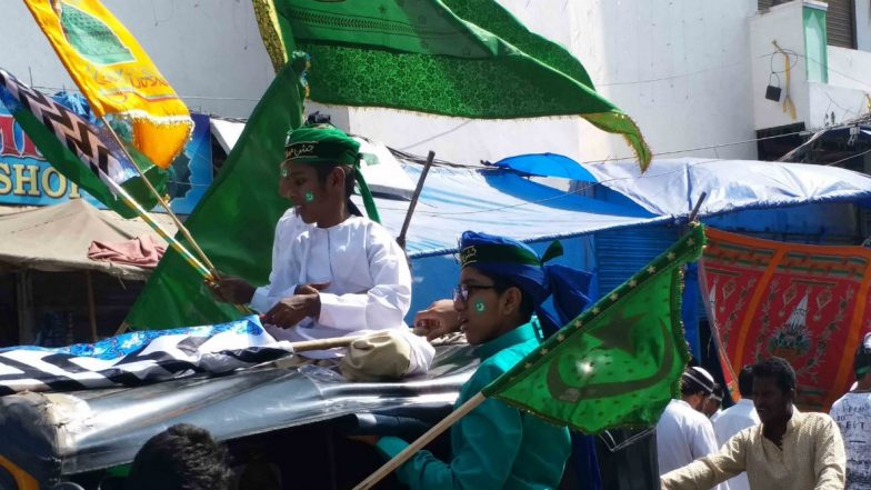 Eid-E-Milad-Un-Nabi 2019: Hyderabad Celebrates the Birth Anniversary of Prophet Muhammad Peacefully
