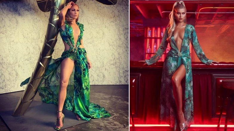 Oops! Fashion Nova Allegedly Copies Jennifer Lopez’s Iconic Grammys Jungle Dress for Holiday Season, Versace Sues the Retailer
