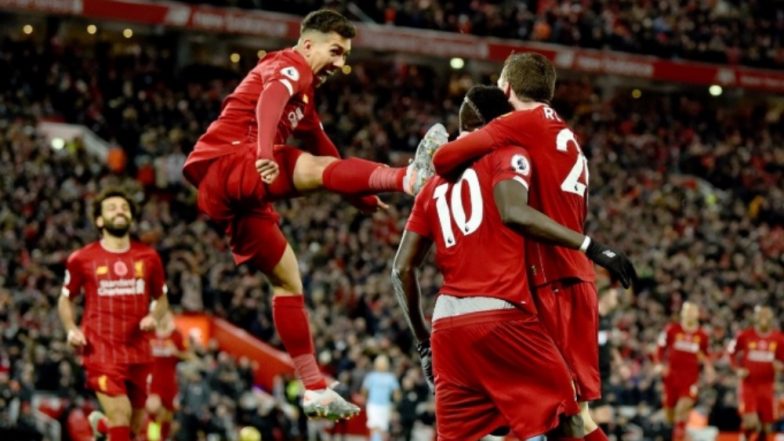 Andrew Robertson Trolls Roberto Firmino's Reaction During the Match Between Liverpool and Manchester City, EPL 2019-20