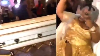 Ghanaian Bride Arrives at Her Wedding in Coffin, Netizens Say Even Death Can’t Do the Couple Apart (Watch Hilarious Video)
