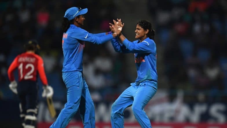 Harmanpreet Kaur Takes a Stunning One-Handed Catch at Long-on During India vs West Indies 1st ODI in Antigua (Watch Video) Harmanpreet Kaur Takes a Stunning One-Handed Catch at Long-on During India vs West Indies 1st ODI in Antigua (Watch Video)