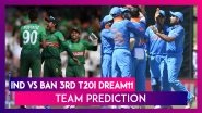 India Vs Bangladesh Dream11 Team Prediction, 3rd T20I 2019: Tips To Pick Best Playing XI