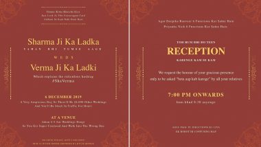 ‘Honest’ Indian Wedding Invitation Card: Comedian Akshar Pathak’s Parody Invite Has People Laughing Out Loud (View Viral Pics)
