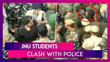 JNU Students Protest Against Fee Hike, Clash With Police; HRD Minister Stuck For Over Six Hours