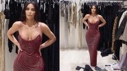 Kim Kardashian Is Disheartened As She Can&rsquo;t Fit in Her Sparkly Versace Gown! Beauty Mogul Mourns While Sharing a Throwback Picture on Instagram