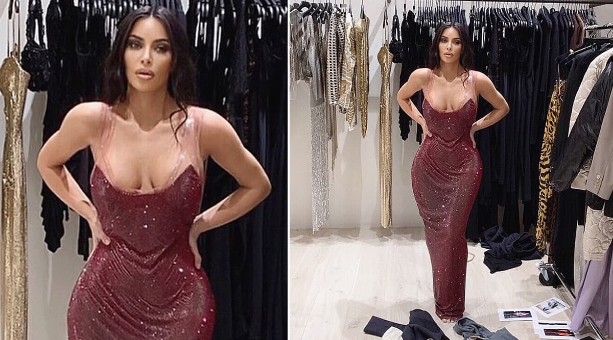 Kim k sparkly clearance dress