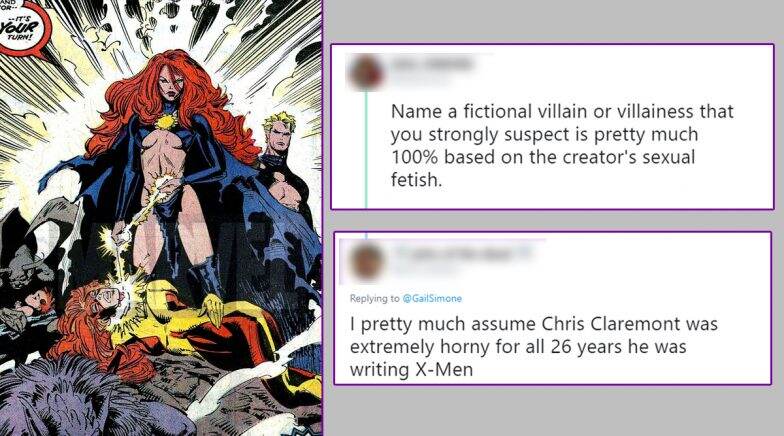 Twitterati thinks Chris Claremont's fictional villains were based on his 'sexual fetishes'. 