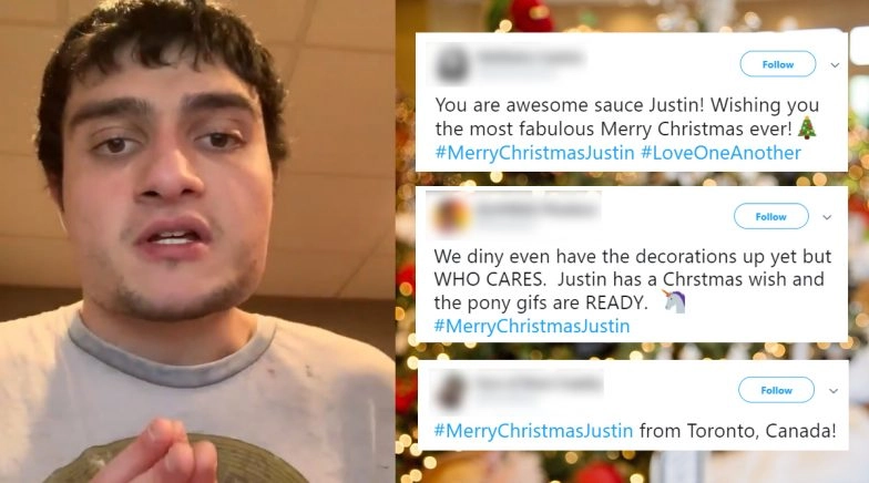 #MerryChristmasJustin trends on Twitter. 
