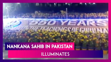 Nankana Sahib In Pakistan Illuminates Ahead Of Guru Nanak Dev’s Birth Anniversary