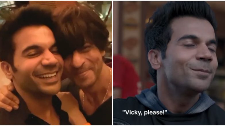 Rajkummar Rao Is on Cloud Nine after Shah Rukh Khan Says the Popular Dialogue from Stree, ‘Vicky, Please!’ (Watch Video)