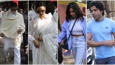 Shaukat Kaifi Passes Away: Amitabh Bachchan, Rekha, Farhan Akhtar, Shibani Dandekar and Others Spotted outside Shabana Azmi’s Residence (View Pics)