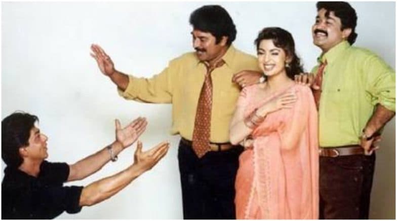 When Juhi Chawla Almost Romanced Shah Rukh Khan, Mammootty and Mohanlal in a Single Movie!