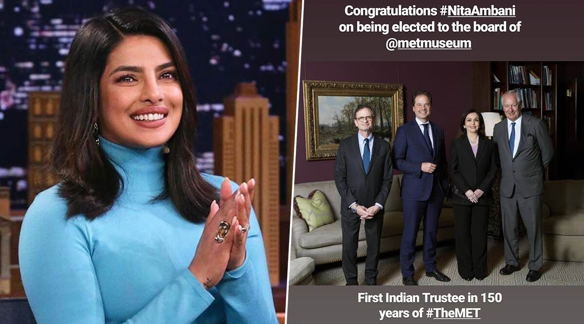 Xxx Video Hindi Neeta Ambani - Priyanka Chopra Congratulates Nita Ambani For Getting Elected as ...