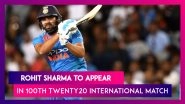 Rohit Sharma Set to Become First Indian to Play 100 T20Is, To Achieve the Feat in 2nd India vs Bangladesh T20I