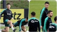 Cristiano Ronaldo Sweats it Out With Team Portugal Ahead of Their Game Against Lithuania, Euro Qualifiers 2020 (See Pics)