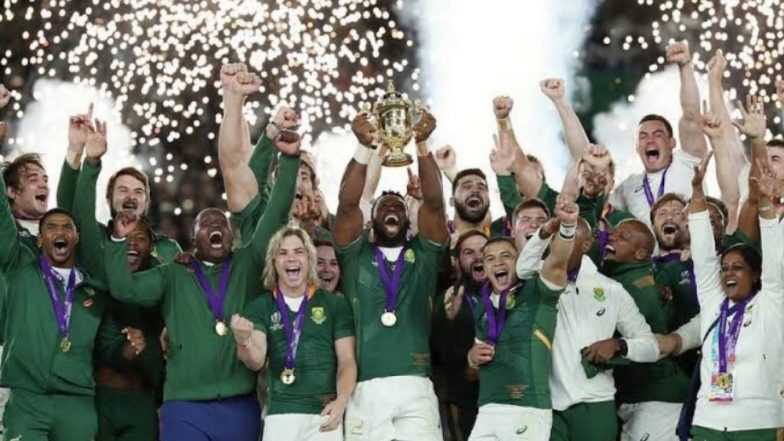 South Africa Beats England by 32-12 During Rugby World Cup Final 2019; Twitterati Hails the Winning Team