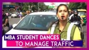 Shubi Jain, An MBA Student Manages Traffic With Her Dance Moves On Indore Roads
