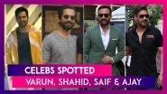 Celebs Spotted: Varun Dhawan, Shahid Kapoor & Saif Ai Khan Seen In The City