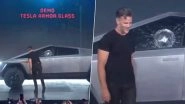 Tesla Unveils Cybertruck, Elon Musk Faces Embarrassing Moment As Two Windows Break During Demo; Watch Video