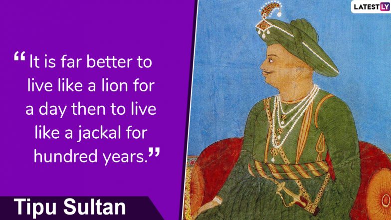 Tipu Sultan Jayanti: Facts About Mysore 'Tiger' & Ruler Who Fought the Colonial Powers