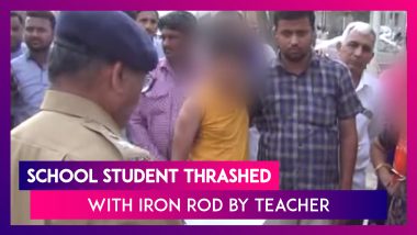 Horrific! School Student Allegedly Thrashed By Teacher With Iron Rod In Rajasthan