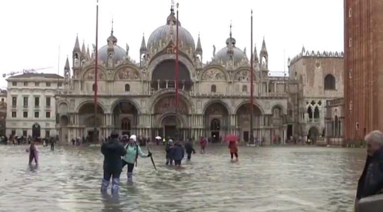 Emergency declared in Venice as the city is hit by highest tides. 