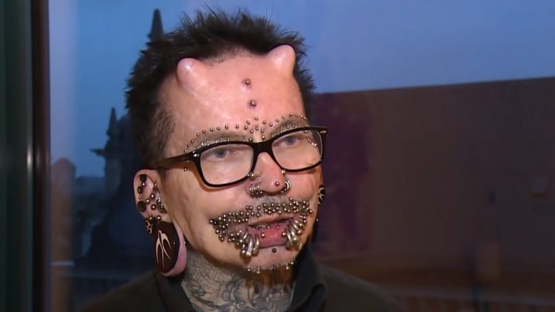 ‘World’s Most Pierced Man’ With Devil Horns Rolf Buchholz Goes Viral Again in 2019 (See Pics and Videos)