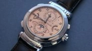 Patek Philippe&rsquo;s Grandmaster Chime Becomes World&rsquo;s Most Expensive Watch After Being Sold for Over $31 Million at Switzerland&rsquo;s Charity Auction (Watch Video)