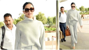 Deepika Padukone's Grey Sweater is a Must-Have in Your Winter Wardrobe - View Pics