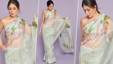 Kareena Kapoor Khan 'Bebo' Printed Saree Takes a Leaf Out of Geet's Wardrobe from Jab We Met