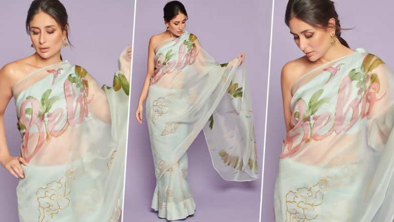 Kareena Kapoor Khan 'Bebo' Printed Saree Takes a Leaf Out of Geet's Wardrobe from Jab We Met
