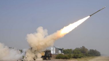 Pinaka Missile System Test Fired Off Odisha Coast, 2nd Successful Trial by DRDO in Last 2 Days (Watch Video)