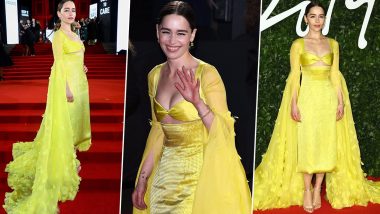 Emilia Clarke at British Fashion Awards: 'She Came, She Walked and She Ruled Our Hearts' with her Schiaparelli Dress (View Pics)