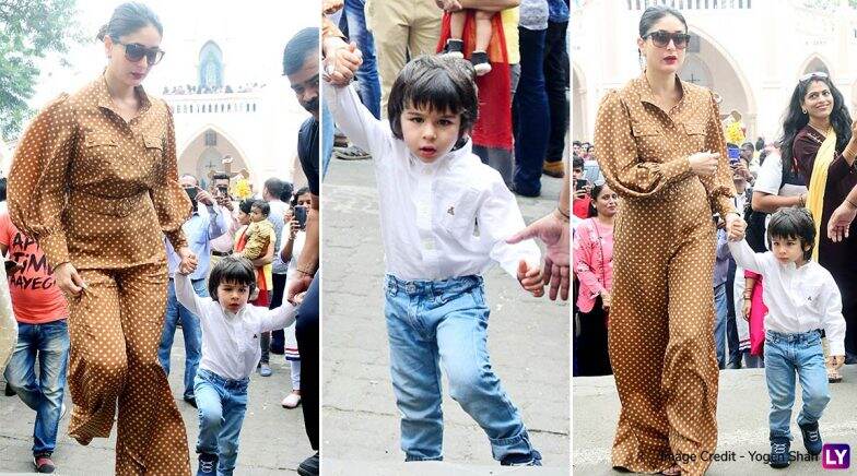 Kareena Kapoor and Taimur visit a Bandra Church on Chritmas