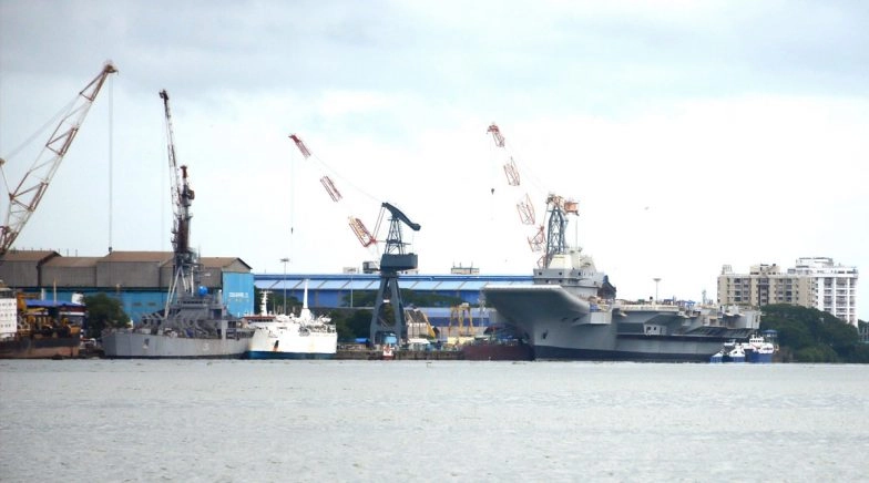 Engines of India's First Indigenous Aircraft Carrier INS Vikrant Fired Up