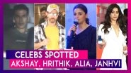 Akshay Kumar, Hrithik Roshan, Alia Bhatt, Janhvi Kapoor & Others Seen In The City | Celebs Spotted