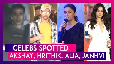 Akshay Kumar, Hrithik Roshan, Alia Bhatt, Janhvi Kapoor & Others Seen In The City | Celebs Spotted