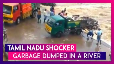 Tamil Nadu Shocker: Panchayat Workers Dump Waste In Water Body