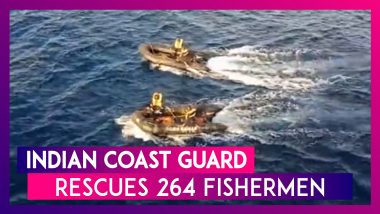 Indian Coast Guard Rescues 264 Fishermen Stranded In The Arabian Sea