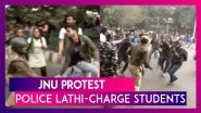 JNU Protest: Police Lathi-Charge & Detain Students On Way To Rashtrapati Bhawan To Meet President