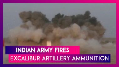 Indian Army Fires Lethal Excalibur Artillery Ammunition From M-777 Howitzers In Pokhran