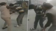 Uttar Pradesh: Woman Cop Thrashes Man With Shoe for Harassing School Girls in Kanpur; Watch Video