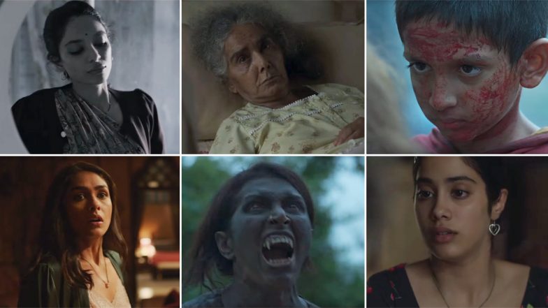 Ghost Stories Trailer: Janhvi Kapoor, Sobhita Dhulipala, Mrunal Thakur Starrer Horror Anthology Will Scare the Daylights Out of You (Watch Video)