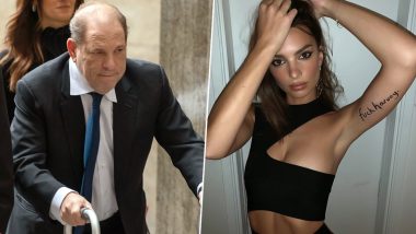 Emily Ratajkowski Strongly Replies to Harvey Weinstein's $25M Civil Settlement by Arriving with 'F**k Harvey' Written on Her Arm to Uncut Gems Premiere