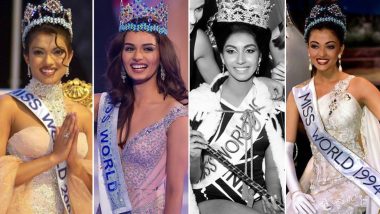 Miss World 2019: Check Out List of Past Miss World Winners From India While We Cheer For Suman Rao to Bring The Crown Home!