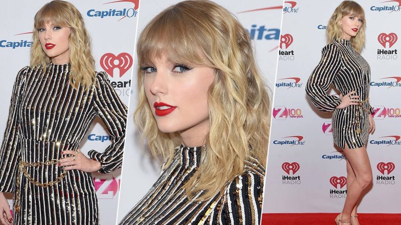 Yo or Hell No? Taylor Swift's Sequined Dress by Rixo at iHeartRadio’s Z100 Jingle Ball 2019