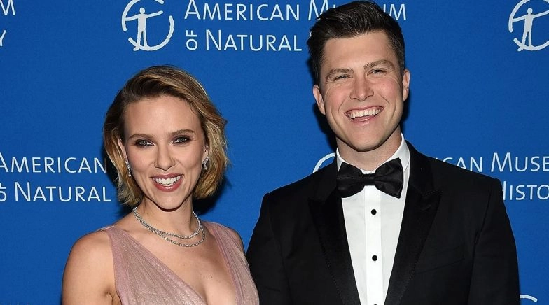 Black Widow Star Scarlett Johansson Jokes about Engagement to Colin Jost