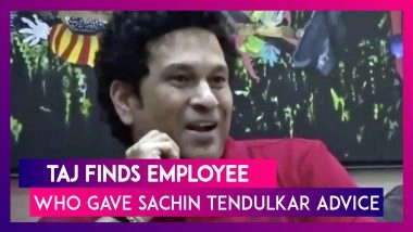 Sachin Tendulkar: Taj Hotel Finds Employee Who Gave Advice To The Master Blaster